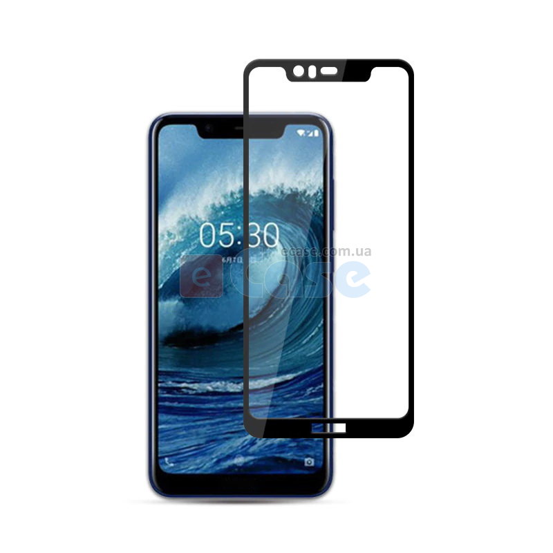Захисне скло Full Glue Color для Nokia 5.1 Plus фото 1 — eCase