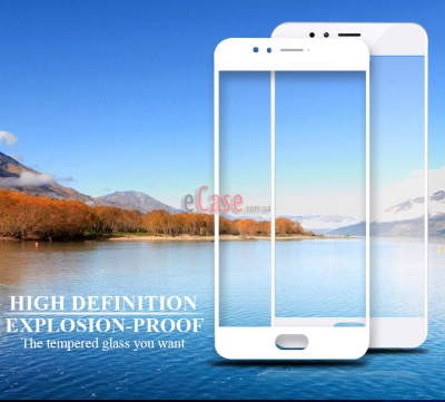 Защитное стекло для Meizu M5 (Tempered Glass Frame 2,5D) с рамкой — eCase