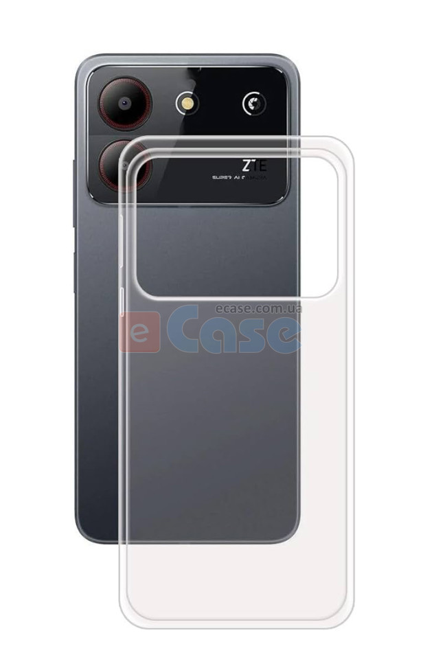Прозора ТПУ накладка для ZTE Blade A54 EXELINE Crystal (Strong 0,5 мм) фото 1 — eCase