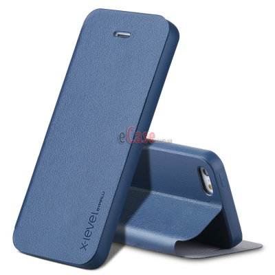 Чехол (книжка) X-level FIB для iPhone 5 / 5S / SE — eCase