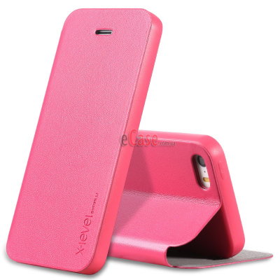 Чохол (книжка) X-level FIB для iPhone 5 / 5S / SE — eCase
