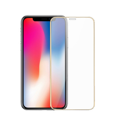 Защитное стекло 5D (на весь экран) с цветной рамкой для iPhone 11 Pro — eCase