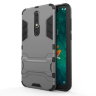 Ударопрочная накладка с ТПУ бампером для Nokia 6.1 Plus (c подставкой) фото 9 — eCase