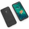 Ударопрочная накладка с ТПУ бампером для Nokia 6.1 Plus (c подставкой) фото 4 — eCase
