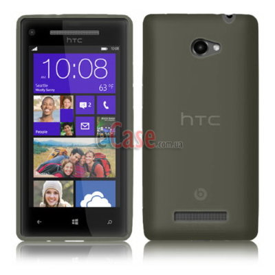 TPU накладка для HTC 8X (матовий, однотонний) — eCase