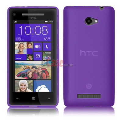 TPU накладка для HTC 8X (матовый, однотонный) — eCase