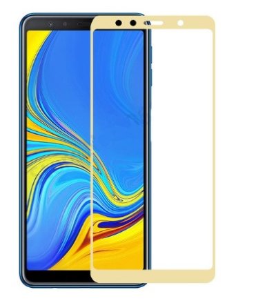 Защитное стекло 3D Full-screen Color Frame для  Samsung A750 Galaxy A7 2018 — eCase