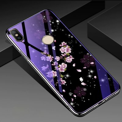 Накладка TPU + Glass Violet для Xiaomi Redmi Note 5 Pro — eCase
