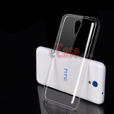 Прозора ТПУ накладка для HTC Desire 620 (Crystal Clear) — eCase