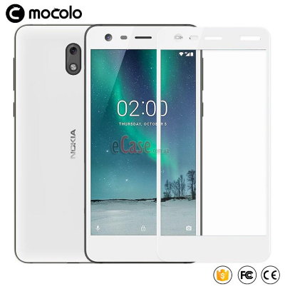 Защитное стекло MOCOLO с рамкой для Nokia 2 — eCase