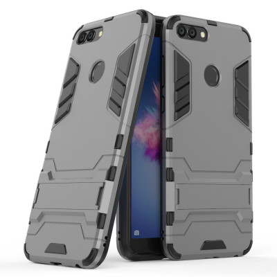 Ударостійка накладка з ТПУ бампером для Huawei P Smart (з підставкою) — eCase