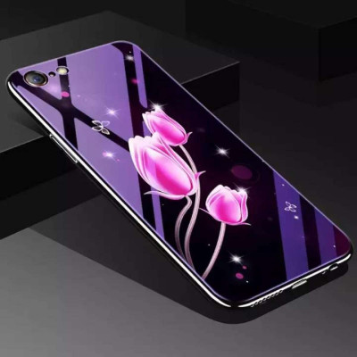 Накладка TPU + Glass Violet для iPhone 6 / 6S — eCase