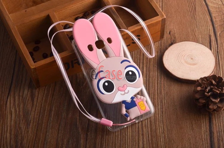 ТПУ чохол Rabbit для Samsung J500H Galaxy J5 (Рожевий) фото 1 — eCase
