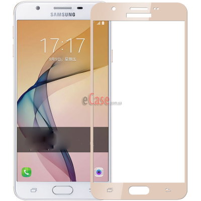 Защитное стекло для Samsung Galaxy J7 Prime (2016) (Tempered Glass Frame 2,5D) с рамкой — eCase