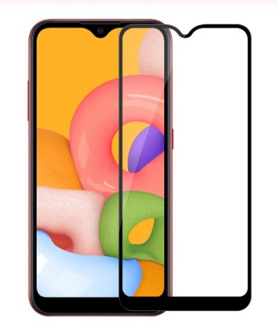 Защитное стекло 3D Full-screen Color Frame для Samsung Galaxy A01 2020 (A015F) — eCase