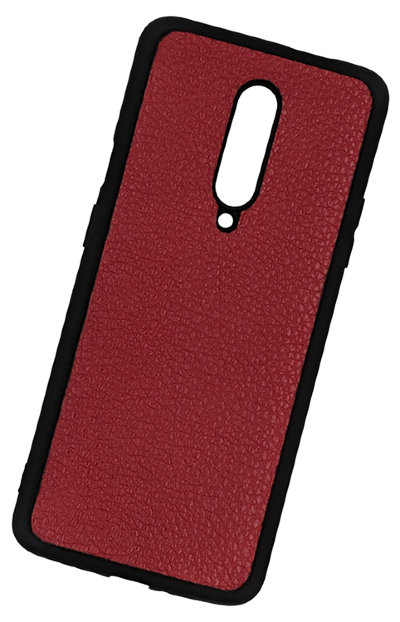 ТПУ накладка для OnePlus 7 Pro &quot;Cover Flotar&quot; (с вставкой из натуральной кожи) — eCase