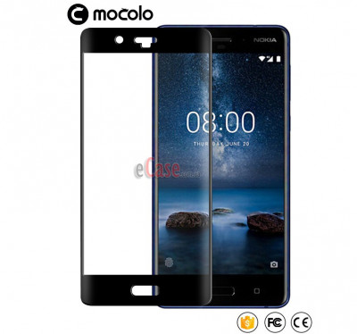Захисне скло MOCOLO з рамкою для Nokia 8 — eCase