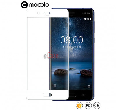 Захисне скло MOCOLO з рамкою для Nokia 8 — eCase