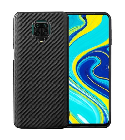 ТПУ накладка Carbon для Xiaomi Redmi Note 9 Pro Max — eCase