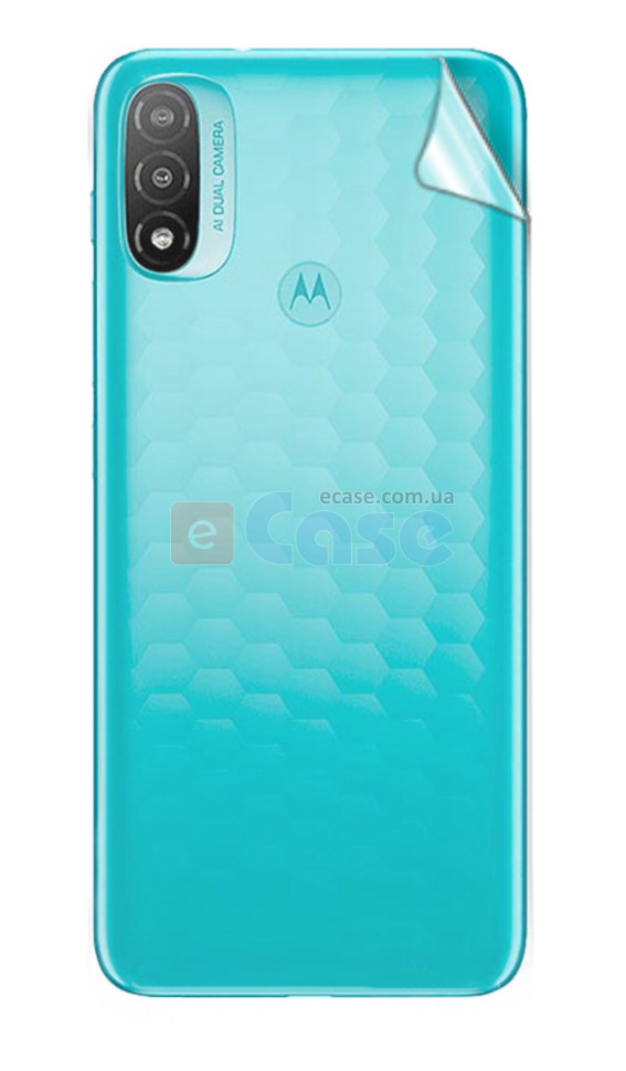 Гидрогелевая пленка на камеру и заднюю панель HD Clear для Motorola Moto E20 фото 1 — eCase