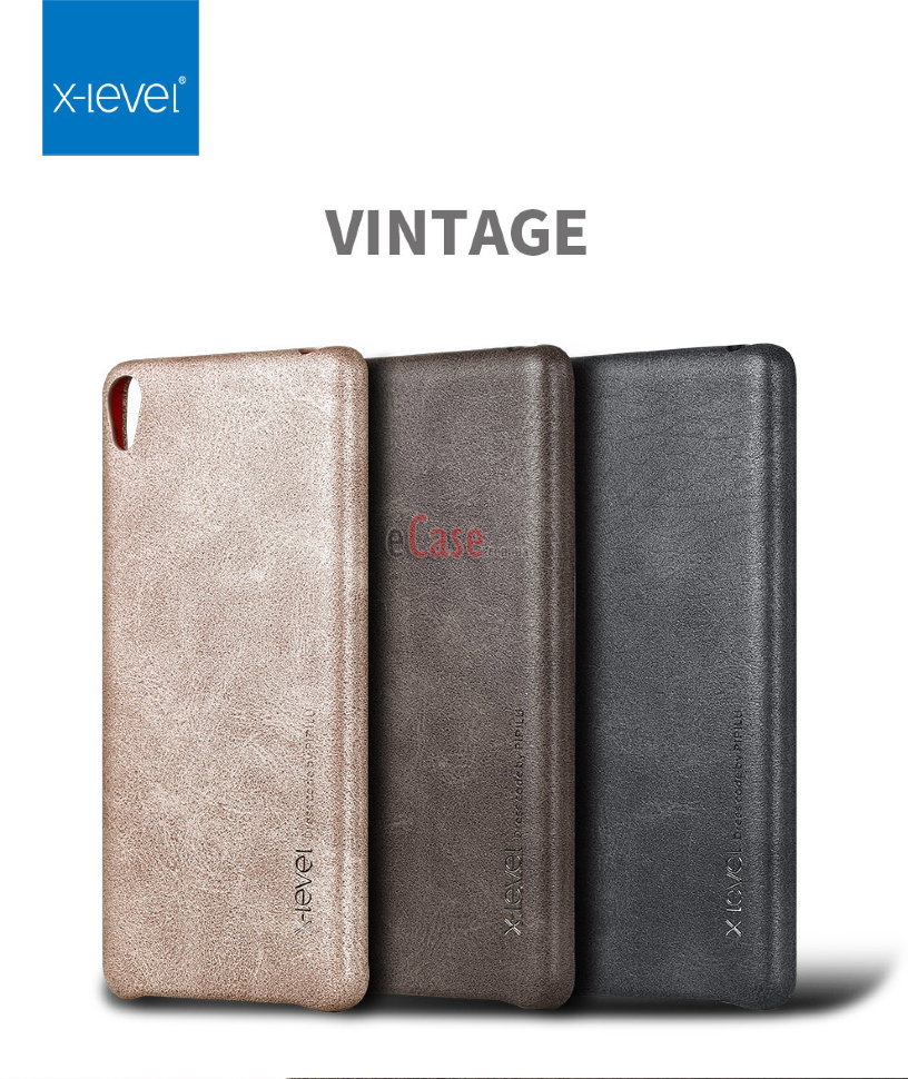 Кожаная накладка X-level Vintage для Sony Xperia E5 фото 1 — eCase