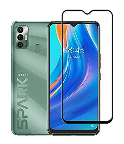 Захисне скло для Tecno Spark 7 (Tempered Glass Frame 2,5D) з рамкою — eCase