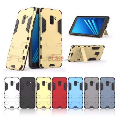 Ударопрочная накладка с ТПУ бампером для Samsung Galaxy A8 2018 A530F (c подставкой) — eCase