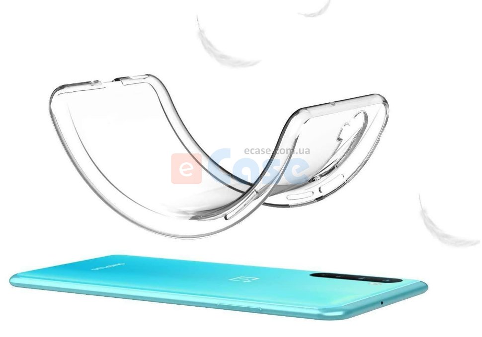 Силиконовый чехол для OnePlus Nord (Crystal Clear) фото 1 — eCase