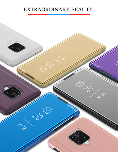 Чехол (книжка) Clear View Mirror для Xiaomi Redmi Note 9 Pro — eCase