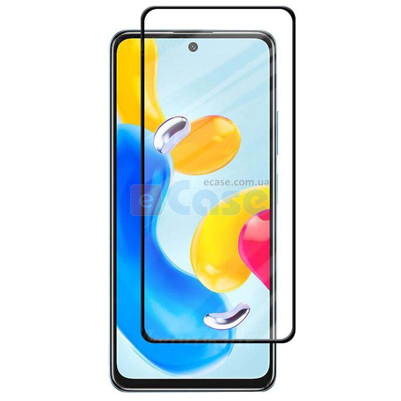 Защитное стекло 5D (на весь экран) с цветной рамкой для Xiaomi Redmi Note 11 фото 1 — eCase