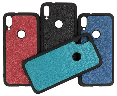 ТПУ накладка для Huawei P Smart Z &quot;Cover Flotar&quot; (с вставкой из натуральной кожи) — eCase