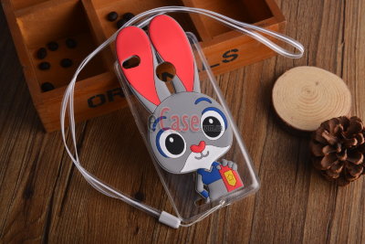 ТПУ накладка Rabbit для Xiaomi Redmi 3 (Розовый) — eCase