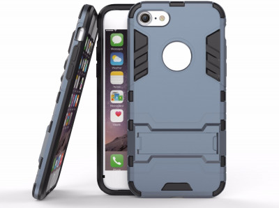 Ударостійка накладка з ТПУ бампером для iPhone 7 (з підставкою) &mdash; eCase