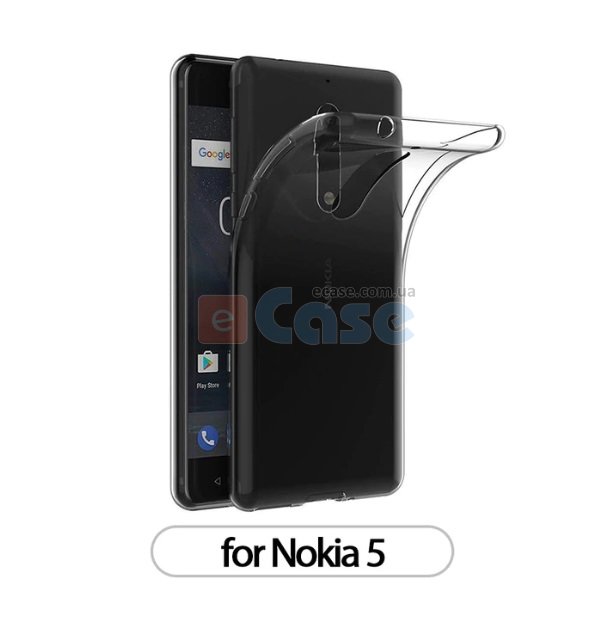 Прозрачная ТПУ накладка для Nokia 5 EXELINE Crystal (Strong 0,5мм) фото 1 — eCase