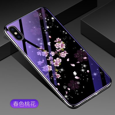 Накладка TPU + Glass Violet для iPhone XS Max — eCase