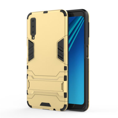 Ударопрочная накладка с ТПУ бампером для Samsung A750 Galaxy A7 2018 (c подставкой) — eCase