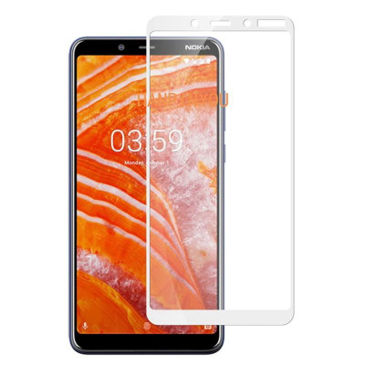 Защитное стекло для Nokia 1 Plus (Tempered Glass Frame 2,5D) с рамкой — eCase