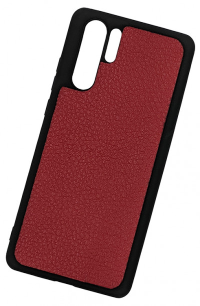 ТПУ накладка для Huawei P30 Pro "Cover Flotar" (зі вставкою з натуральної шкіри) — eCase