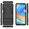 Защитный чехол с ТПУ бампером для Xiaomi Redmi Note 9 Pro Max (c подставкой) фото 5 — eCase