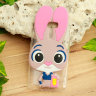 ТПУ чохол Rabbit для Huawei Y7 Prime 2018 (Рожевий) фото 2 — eCase