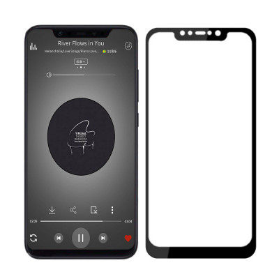 Захисне скло для Pocophone F1 (Tempered Glass Frame 2,5 D) з рамкою — eCase