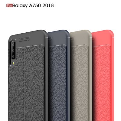 ТПУ накладка Leather для Samsung A750 Galaxy A7 2018 — eCase