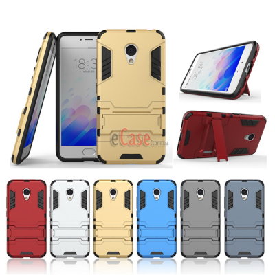 Ударопрочная накладка с ТПУ бампером для Meizu M3s (c подставкой) — eCase