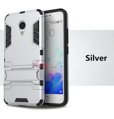 Ударопрочная накладка с ТПУ бампером для Meizu M3s (c подставкой) — eCase