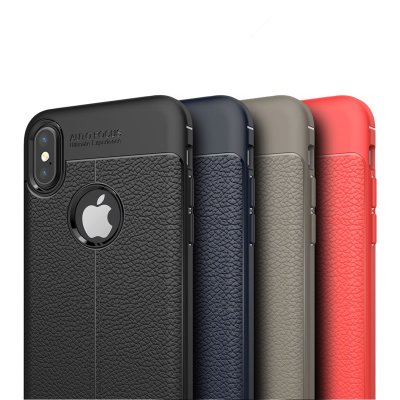 ТПУ накладка Leather для iPhone Xs — eCase