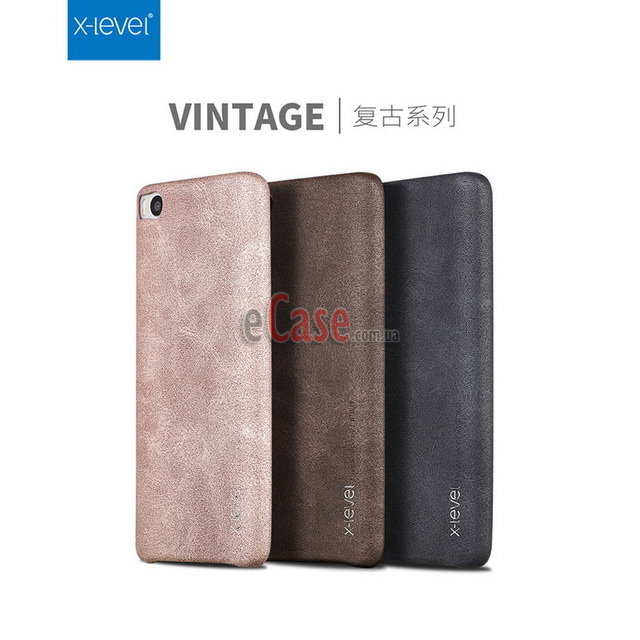 Кожаная накладка X-level Vintage для Xiaomi Mi5S фото 1 — eCase