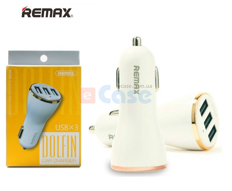 Автомобильное зарядное устройство Remax (RCC303) 3 USB 3.4A фото 1 — eCase