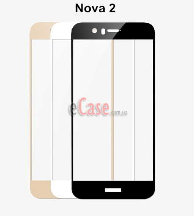 Защитное стекло для Huawei Nova 2 (Tempered Glass Frame 2,5D) с рамкой — eCase