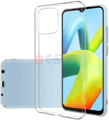 Силиконовый чехол для Xiaomi Poco C55 (Crystal Clear) фото 1 — eCase