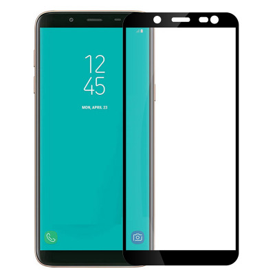 Захисне скло 5D (на весь екран) з кольоровою рамкою для Samsung J810 Galaxy J8 2018 — eCase